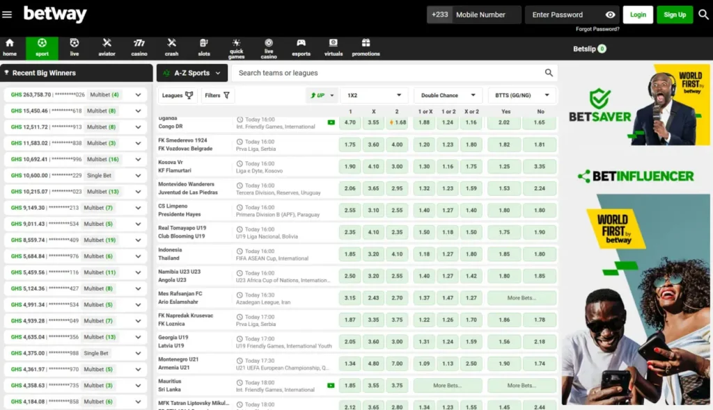 Betway live