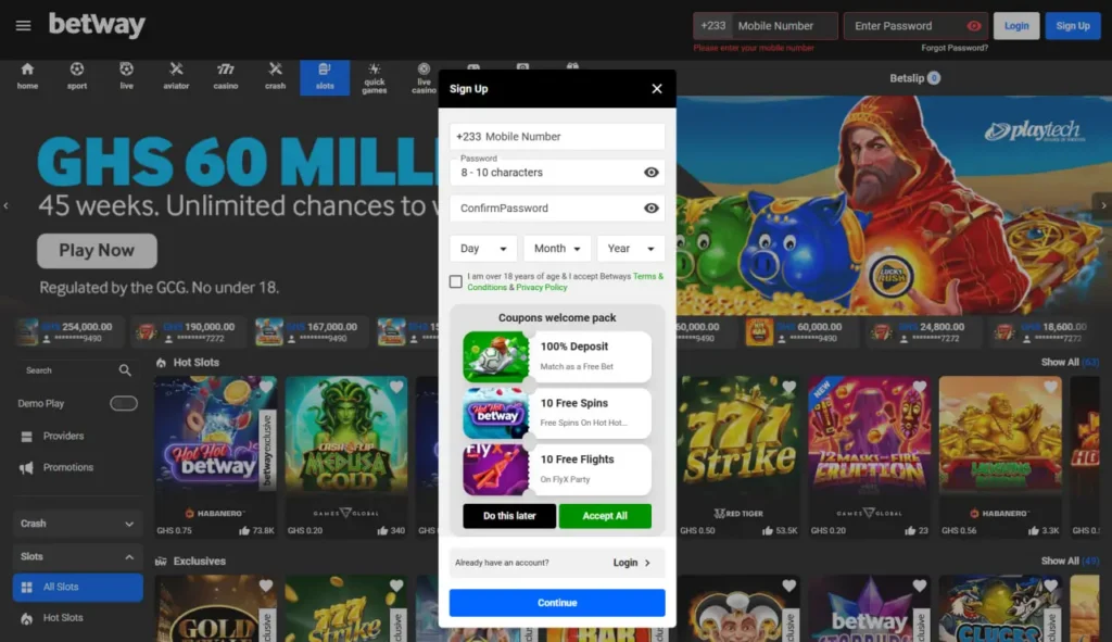 Betway Registration